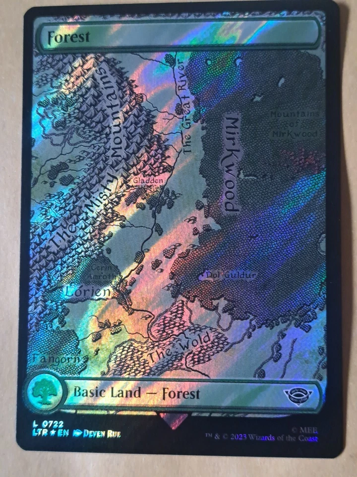 Forest (V.2) (Surge Foil) - MTG LTRH Land Near Mint (NM) - Imagen 1 de 1