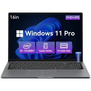 Blackview AceBook 12 Gaming Laptop 16in Intel® i5-12450H 16GB 512GB Win 11 Pro - Picture 1 of 11