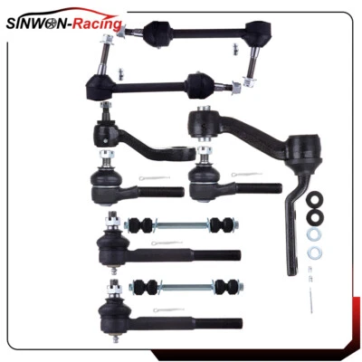 10PCS Front & Rear Sway Bars Tie Rods Pitman Idler Arm For Mercury Grand Marquis Foto 1 de 4