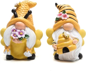 Hodao Spring Garden Gnomes Decorations Honey Bee Gnome World Bee Day Decorations - Picture 1 of 12
