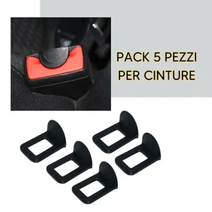 5+5 Blocca Clip Anti-Bip Avviso Suono Cinture di Sicurezza Cintura Auto Slim - Foto 1 di 6