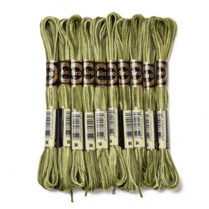 10 Skein Polyester Embroidery Floss Cross Stitch Threads Segment Dyed Cord Wire - Picture 1 of 16