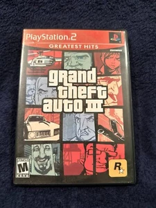 Grand Theft Auto III (PS2) Greatest Hits CIB - Manual, Disc & Case - Tested - Picture 1 of 3