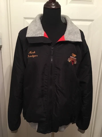 Vintage Miller Genuine Draft Team Issued Pit Crew Winter Jacket Rusty Wallace Cover