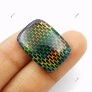 Cushion Shape 16.60 Ct CERTIFIED Natural Boulder Opal Doublet Loose Gemstone - Picture 1 of 13
