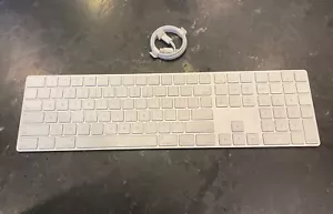 Apple A1843 Wireless Rechargeable Bluetooth Magic Keyboard With Numeric Keypad - Picture 1 of 2