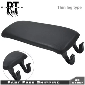 Armrest Center Console Lid Cover Fit For 2004-08 Audi A4 S4 B7 Black hf Leather - Picture 1 of 18