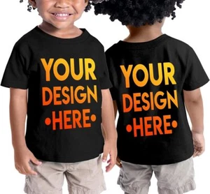 Personalized Custom Kids T-Shirt Customized w/Photo Text Logo DTF Gildan Shirts - Picture 1 of 14