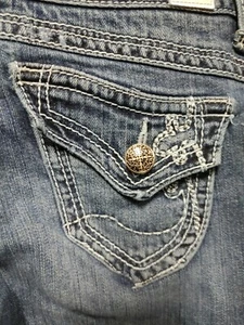 Maurices ***Größe 1/2*** Pattentasche Original Crop Jeans *C744-J* - Bild 1 von 5