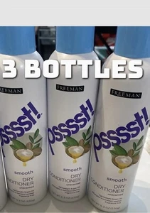 Psssst! Freeman Smooth Dry Shampoo 5.3 fl oz Unscented Coconut (3 Pack) - Picture 1 of 8