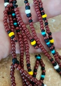 Collana a strati con perline semi set sua lei antiche perle italiane pallet sud-ovest - Foto 1 di 9
