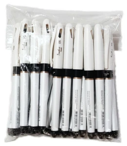 NEW Pentel EnerGel Tradio Pearl Gel Pen BLACK INK .5mm tip BULK 24-pcs BLN115W-A - Picture 1 of 4