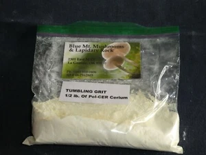 Rock Tumbling Grit - 8 ounces of  POL-CER-(Cerium) oxide  99.5% 2-3um - Picture 1 of 1