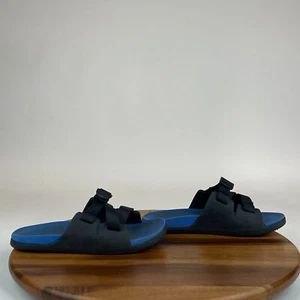Childrens Big Kids Chaco Chillos Blue Comfort Sandals Slides Size 6 Y GUC - Picture 1 of 9