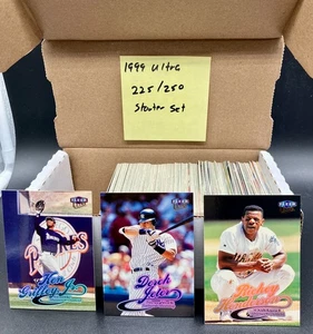 1999 Ultra Baseball Starter Set 225/250 cards No Duplicates - Picture 1 of 1