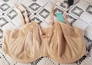 NWT Goddess Bra Tan Nude 42DDD Womens Lace Adelaide - Picture 1 of 16