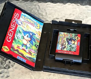 Sonic the Hedgehog 3 (Sega Genesis, 1994) Caja/Juego/Manual Auténtico Funciona - Imagen 1 de 10