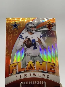 Panini Phoenix Dak Prescott Flame Throwers #6 Dallas Cowboys 2020 - Imagen 1 de 2