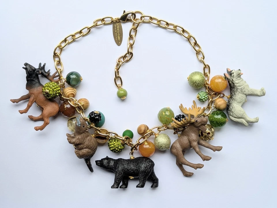 Collar Lenora Dama Alaska Tono Dorado Grueso Dije Foto 1 de 1