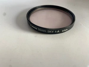 Canon 55mmm Shy 1-A Camera Lens Filter with cover - Picture 1 of 5