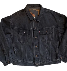 Vintage Levis Black Jeansjacke 70598-4159 Boxy Baggy Fit 90’s Large? - Bild 1 von 7