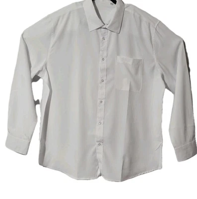 White XL Button Up Dress Shirt NEW - Image 1 of 4