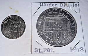 Garden District Carnival Club / St. Pat's Day 1973 - Karneval Doubloon #75 - Bild 1 von 3