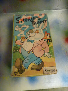 Vintage Smoking Bunny Battery Operated 1950s Rare Toy