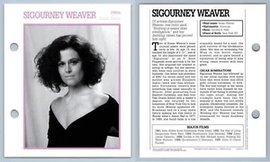 Sigourney Weaver - 1980's Atlas Editions Movie Star Card - Picture 1 of 1