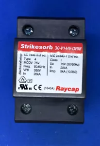 RayCap Strikesorb 30-V1-HV-DRM Überspannungsschutzgerät 75V DC 550V 20kA - Bild 1 von 4