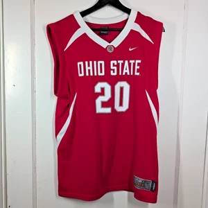 Camiseta deportiva de baloncesto de élite de colección Nike Ohio State Buckeyes Greg Oden para hombre grande #20 - Imagen 1 de 8