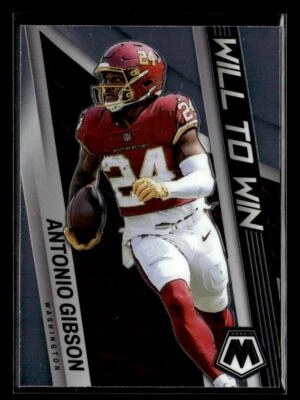 Antonio Gibson 2022 Panini Mosaic #WW-19 Will to Win Washington Commanders - Image 1 of 2