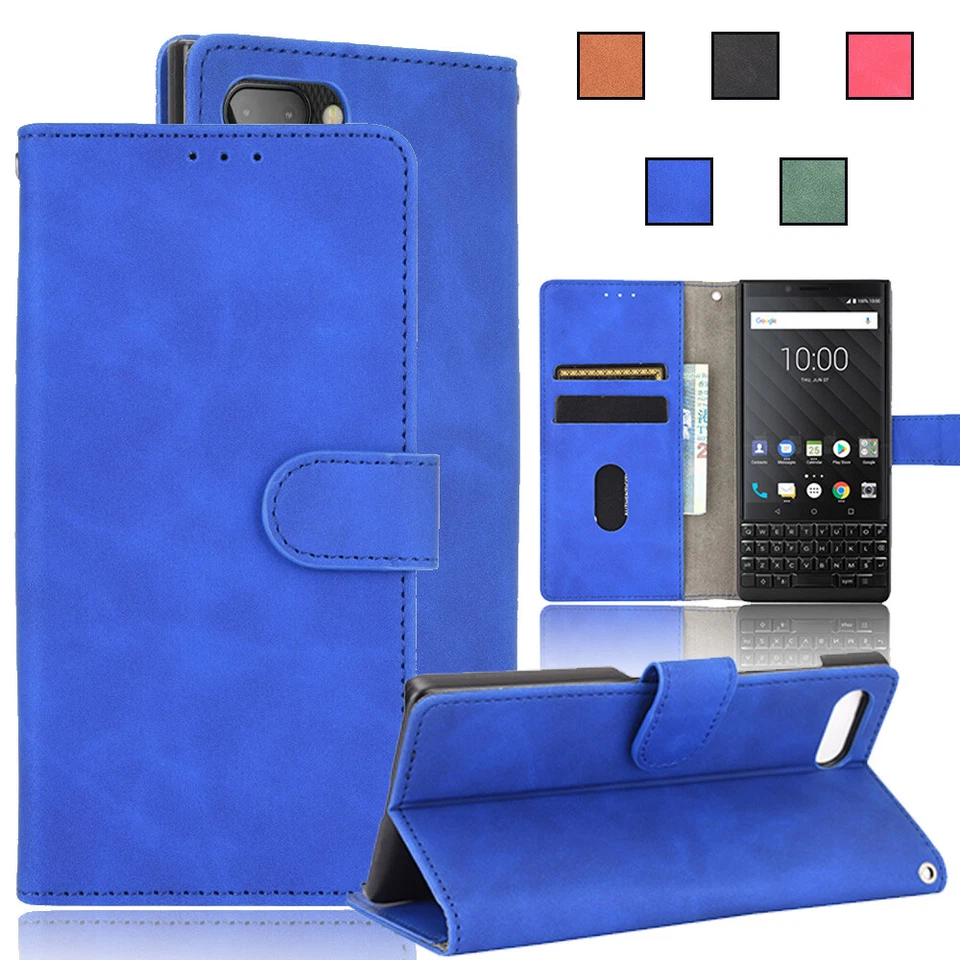 For BlackBerry Keyone Dtek70 Mercury PU Leather Flip Wallet Stand Case Cover - Image 1 of 4
