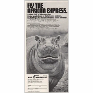 1973 Air Afrique: Fly the African Express Vintage Print Ad - Picture 1 of 1