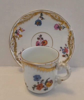 Antigua taza/platillo Demi "hecha para el Penn. R.R. por L Straus & Sons, NY-Austria" Foto 1 de 4