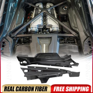 For Audi R8 V10 GT 2020-2024 DRY CARBON FIBER Engine Hood Cover Bay Panels Trims - Picture 1 of 19