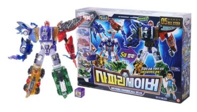 Hello Carbot CRYSTAL ALL STAR SAFARI SAVER 5 in 1 Combine Car Action Figure New - Image 1 of 4