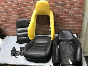 2011 Corvette C6 RH Passenger Upper Lower Seat Skin Cover W/ Foam - Foto 1 di 16