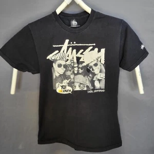 VTG STUSSY YO MTV RAPS DIGITAL UNDERGROUND BLACK LOGO SHIRT TEE WORLD TOUR SZ M - Picture 1 of 8