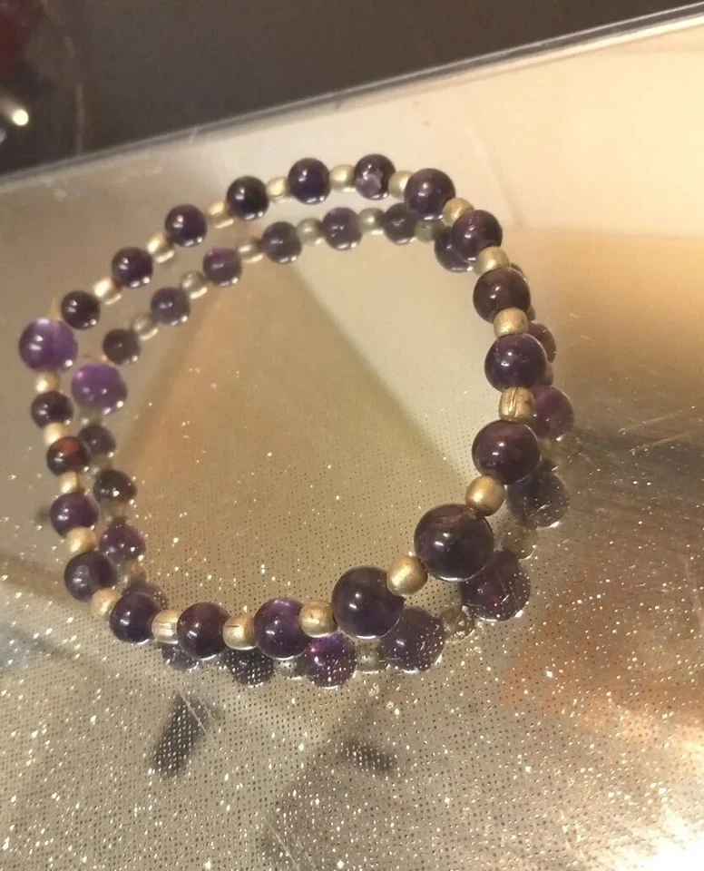 REAL High Quality Amythest  Vintage Bracelet — 第 1/4 张图片