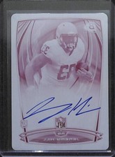 2014 Bowman Magenta Printing Plate Rookie Autograph #9 Jeremy Hill No 1 of 1