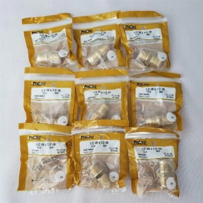 = Lote de 9 accesorios Proline Flare 877024 media unión 1/2" x 1/2" FL277B NUEVO Foto 1 de 3
