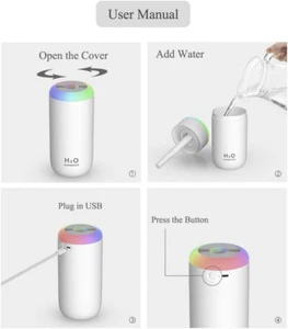 Plant Humidifier, 350ml USB Mini Humidifier for Plants, Small Plant Humidifie... - Picture 1 of 12