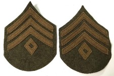  WWI US ARMY INFANTRY 1ST SERGEANT SLEEVE RANK CHEVRONS