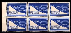 Alliierte Bes. Flugpost-Zulassungsmarke FZ 1 postfrisch 3 x H- Blatt #NX722 - Bild 1 von 1