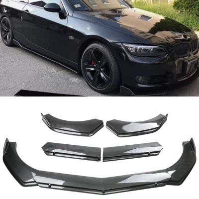 Carbon Fiber Front Bumper Lip Spoiler Splitter Body Kit For BMW 1-6 Series - Изображение 1 из 4