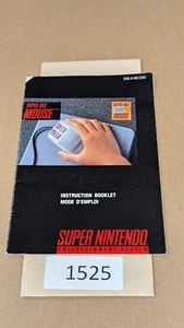 Super NES Mouse - SNES- Manual Only **NO GAME! - Picture 1 of 2