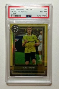Erling Haaland /50 Gold PSA8 2020 Topps Museum Collection UCL #44 - Picture 1 of 2