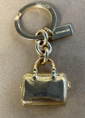 COACH BENNETT Bag Charm F35134 Mini Satchel Keychain Key Ring Charm Fob - Image 1 of 2