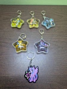 Lot Of 6 My Little Pony Keychains Read - Picture 1 of 13